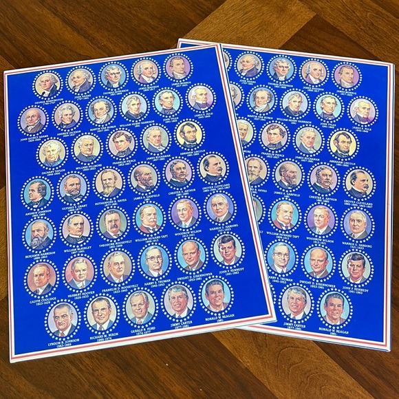 VINTAGE 80S THE PRESIDENTS FOLIO FOLDERS SET OF 3 - PLEASE READ DESCRIPTION - Picture 2 of 10